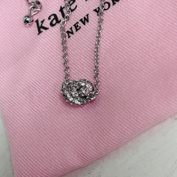 Kate Spade New York Sailor's Knot Pave Crystals Pendant Necklace - Picture 4 of 13